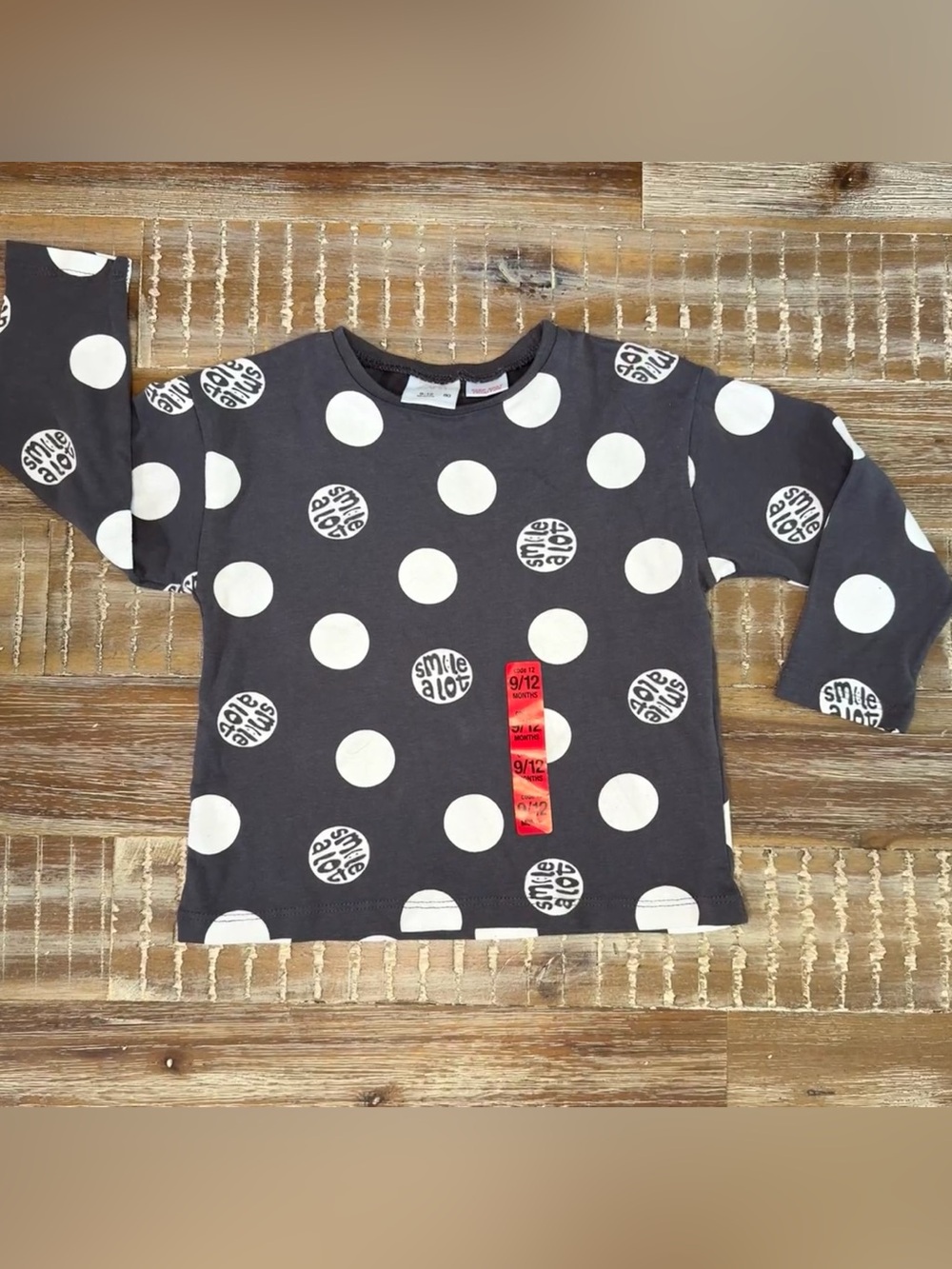Zara Baby long sleeve shirt smile shirt 9-12m New